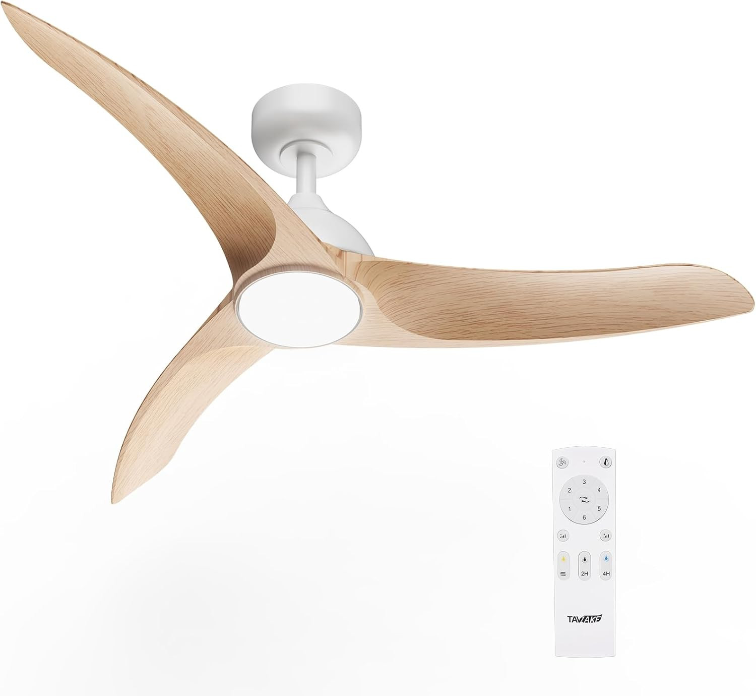 Ceiling Fans with Lights, 42 Inch Low Profile Ceiling Fan with Light and Remote