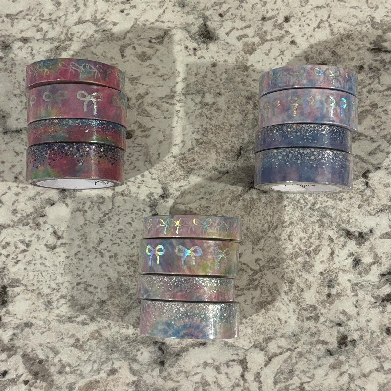 NEW Simply Gilded Tie-Dye Washi Lot - Bows & Stardust 🌈⭐️