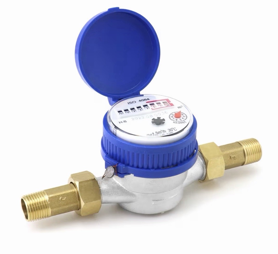 QWORK Water Meter, 1/2" NPT 304 Stainless Steel Cold Water Flow Meter with Pulse