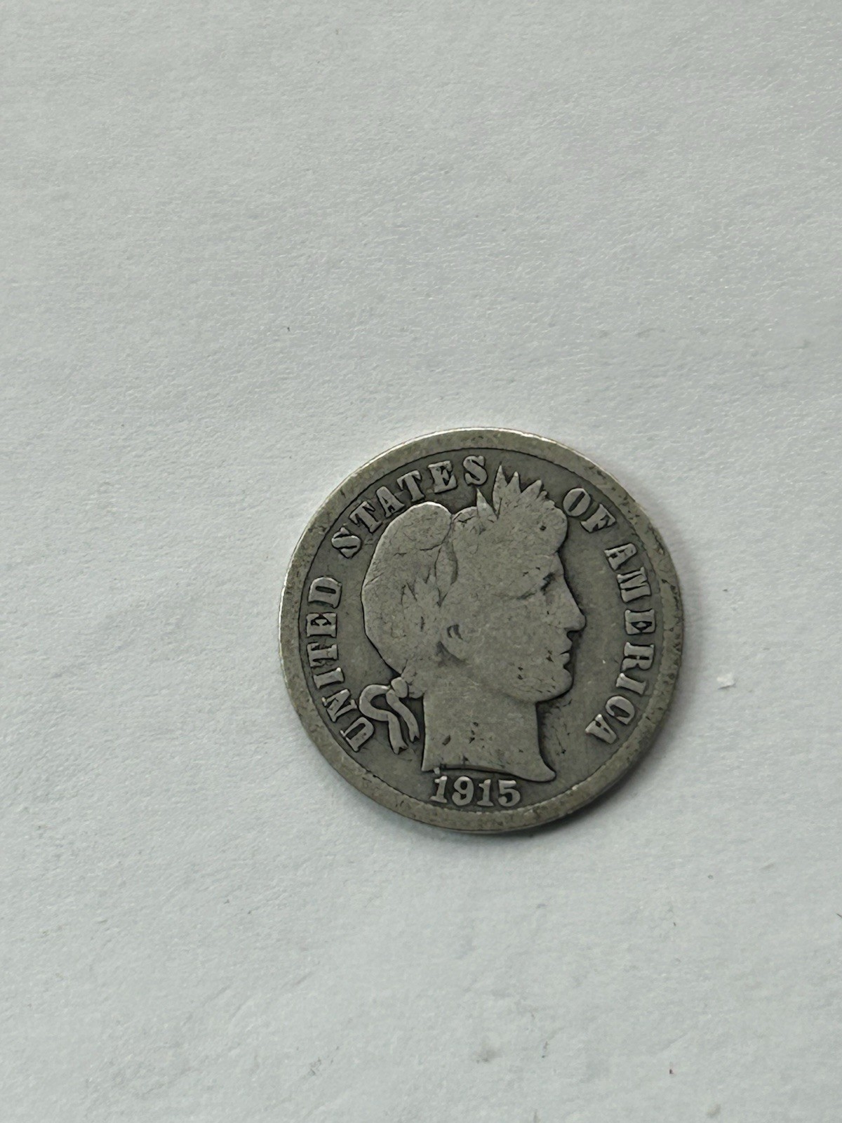 1915 Barber Dime G+
