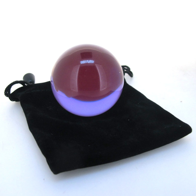 Myth Clear Purple Translucent Acrylic contact Juggling ball 60mm 170g + Pouch