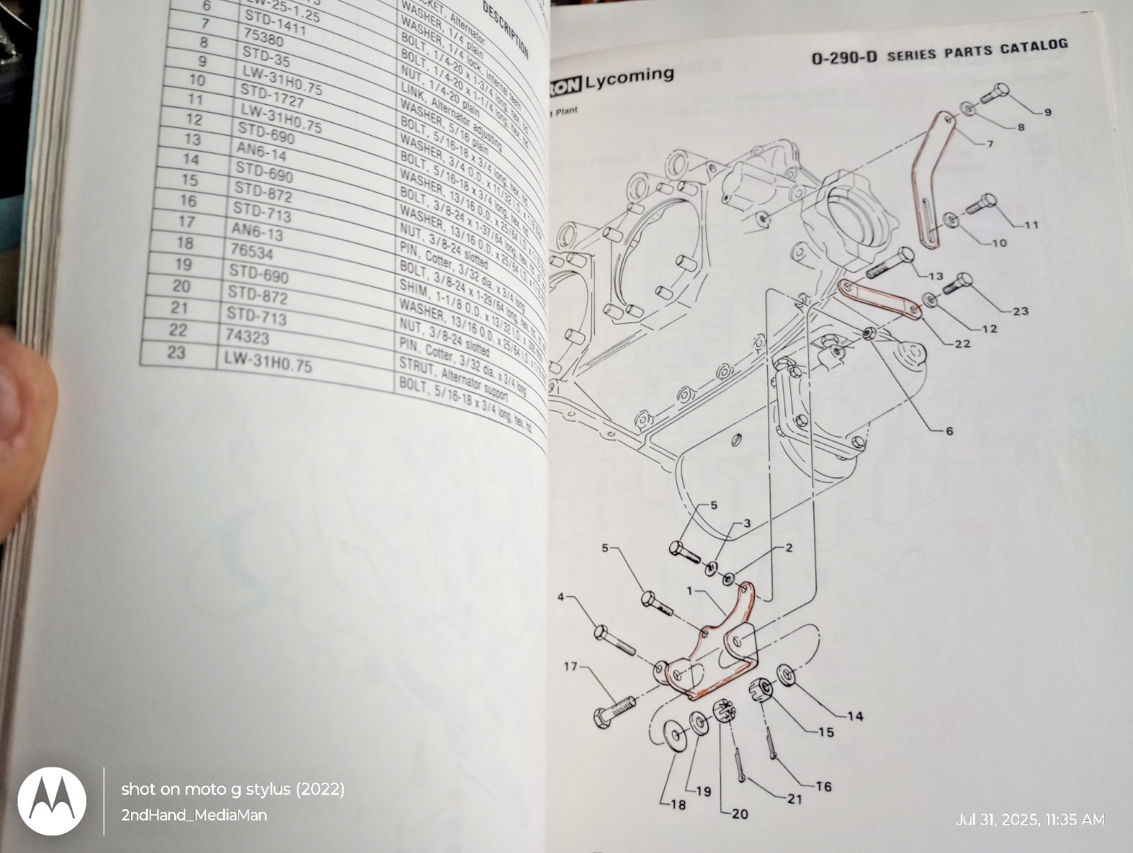 LYCOMING 290 ENGINE OPERATION,CATALOG,DIRECT,OVERHAUL,TOOLS,EAA MANUAL BOOKS LOT