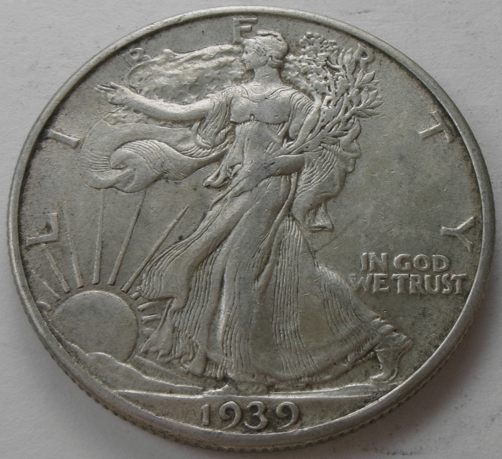 1939 Liberty Walking 50¢ Half Dollar