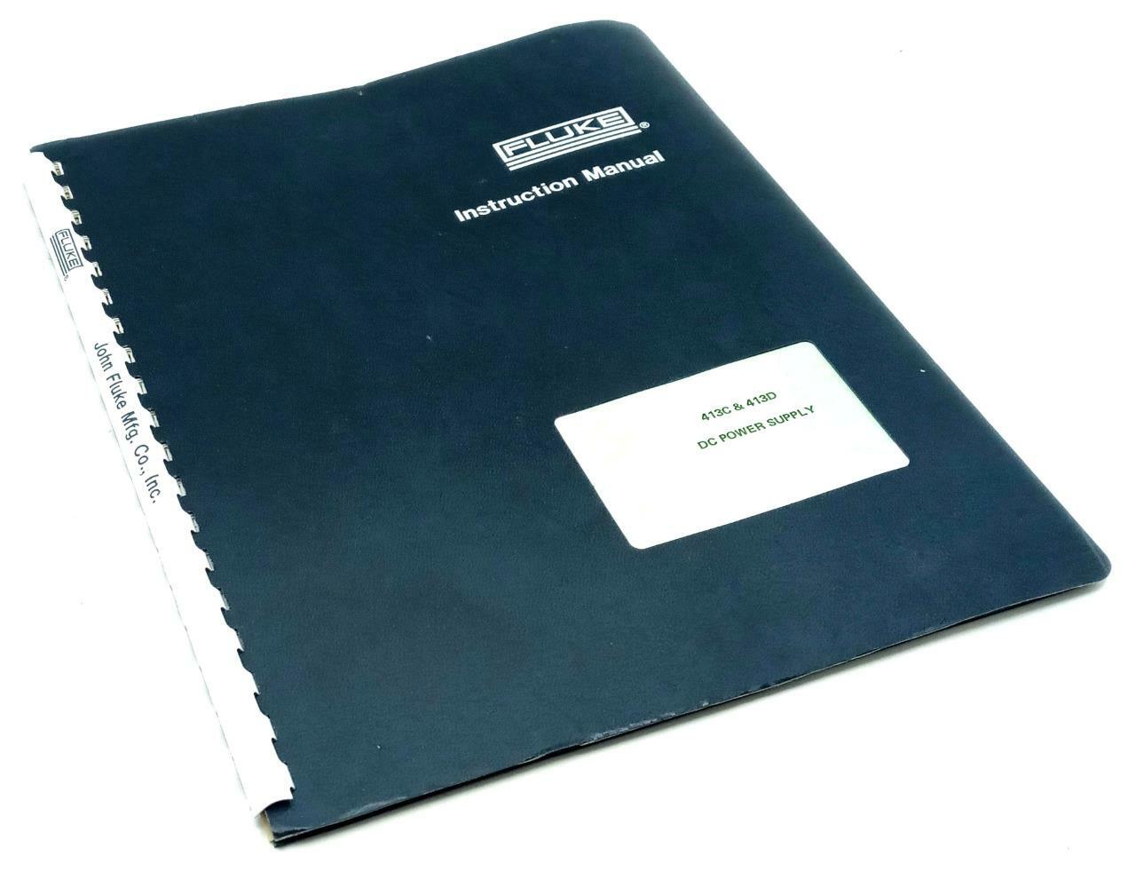 Fluke Model 413C & 413D DC Power Supply Instruction Manual