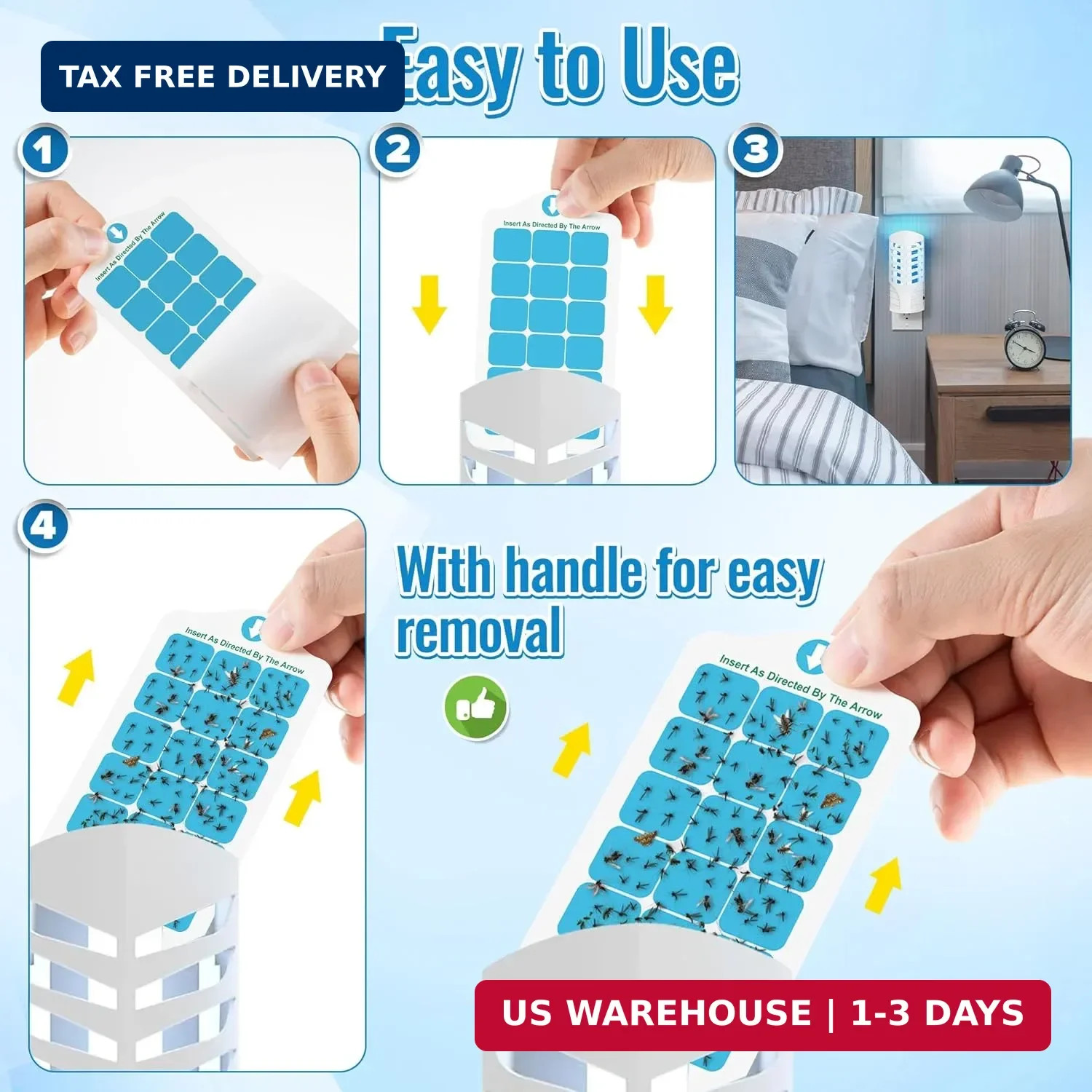 12 Pack Flying Insect Trap Refill Compatible with VEYOFLY Fly Trap LAMP