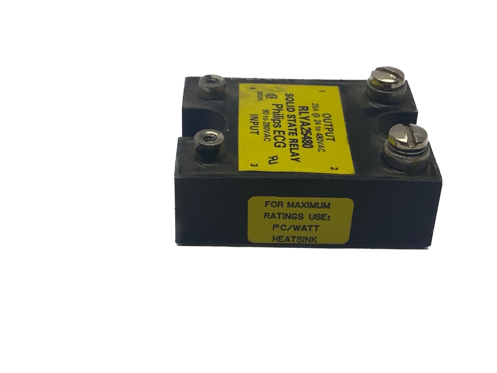 USED Philips ECG 25A @ 24-480VAC Output 90-280VAC Input Solid State Relay