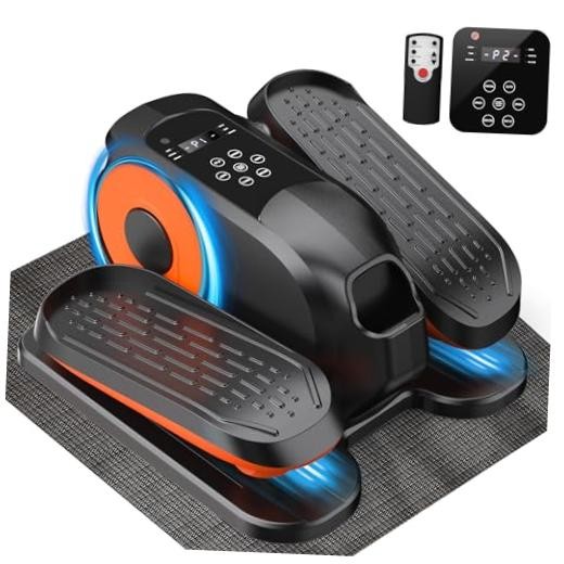 Low Impact Mini Under Desk Elliptical Quiet Electric Leg Exerciser | Black