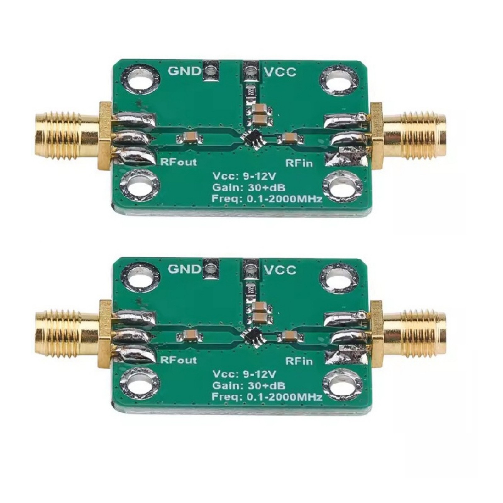 RF Broadband LNA Module 0.1-2000MHz Low Noise Amplifier 30dB Gain Circuit Module