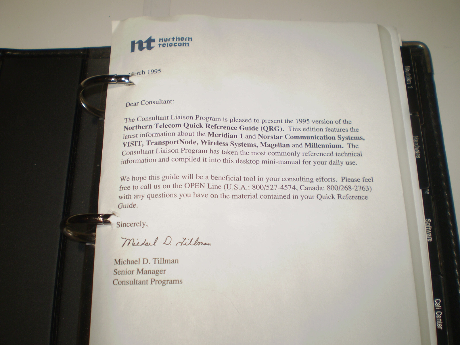 Vintage Northern Telecom documents