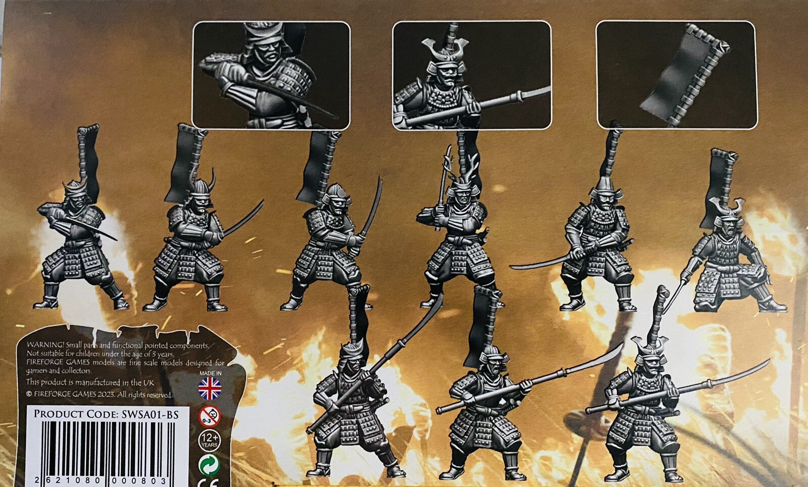 Samurai Wars Samurai Warriors NEW • 2 Sprues • 6 Minis • Fireforge Games
