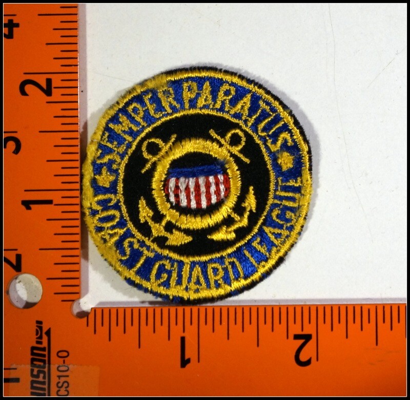 Military Patches US Coast Guard Semper Papatus New Old Stock #T2455