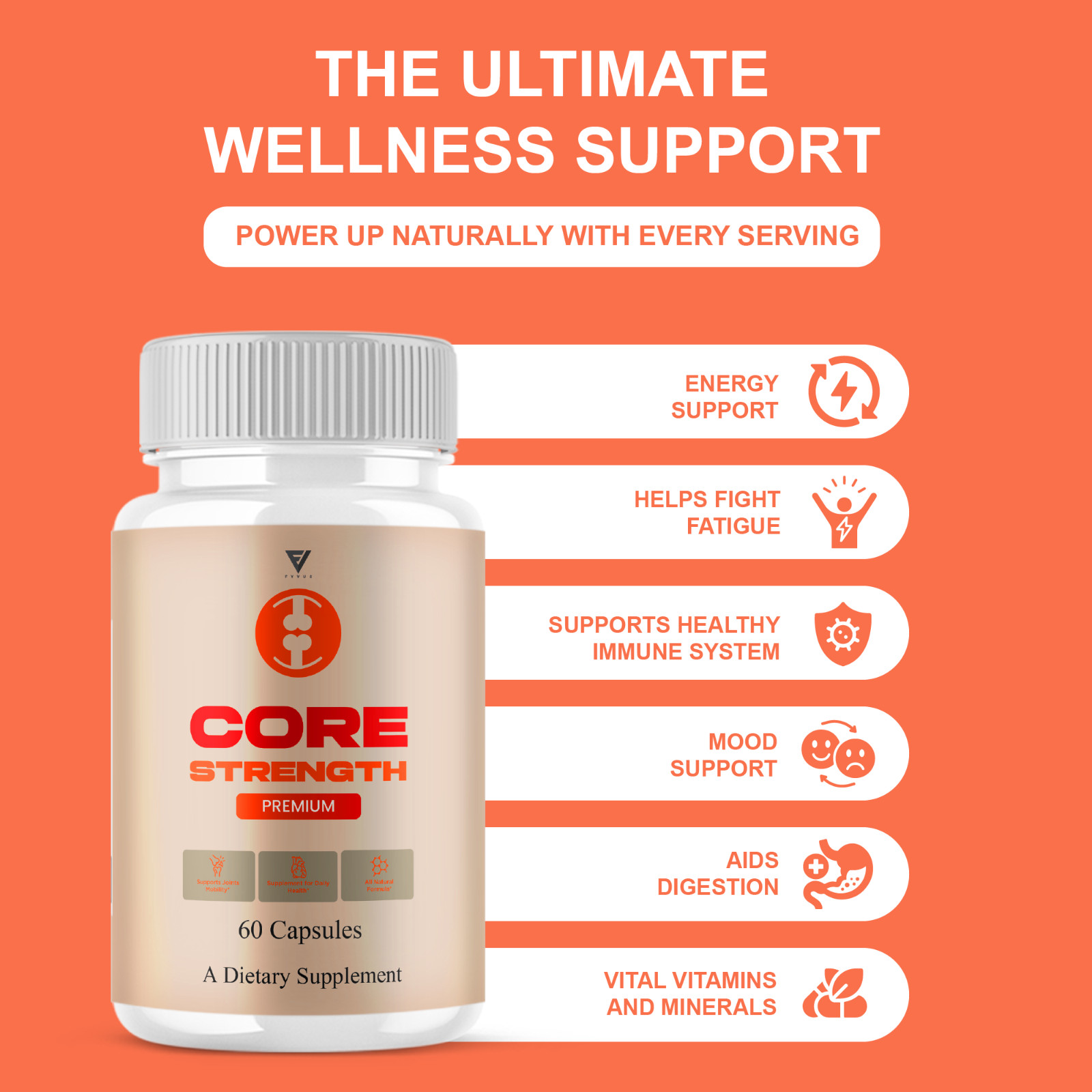 Core Strength Supplement, Core Strength Joint Capsules (60 Capsules)