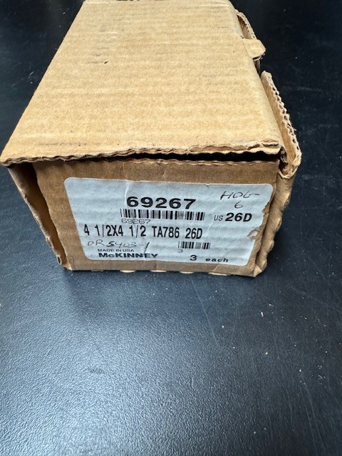 McKinney TA 786 4.5 x 4.5 US26D
