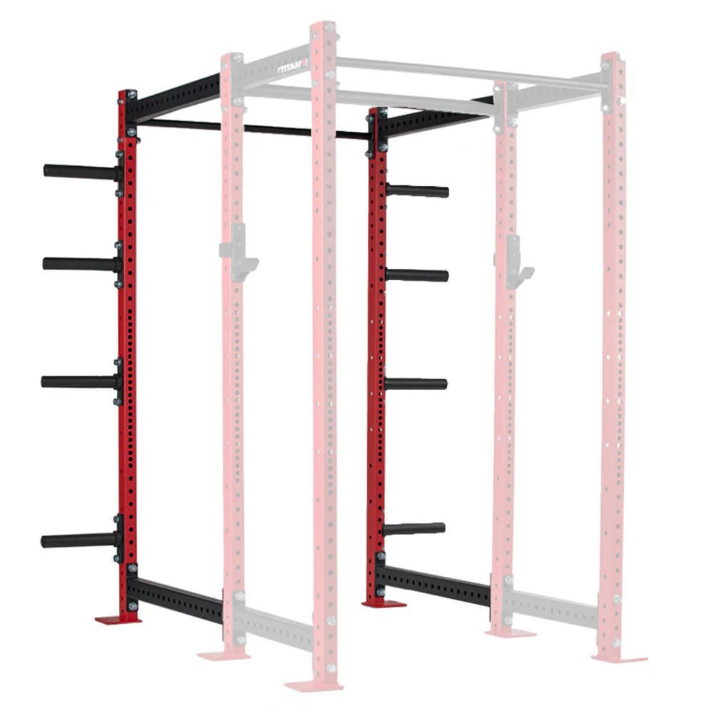 Titan Fitness T-3 Series Power Rack Extension Kit, Red 82" Height x 24" Depth