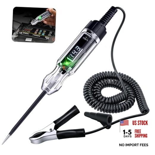 Automotive Test Light, Heavy Duty 5-90V Digital LED Electrical Tester, 5V-90V