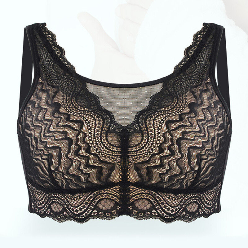 Sexy Lace Pocket Bra for Silicone Breast Insert Mastectomy Prosthesis Wireless
