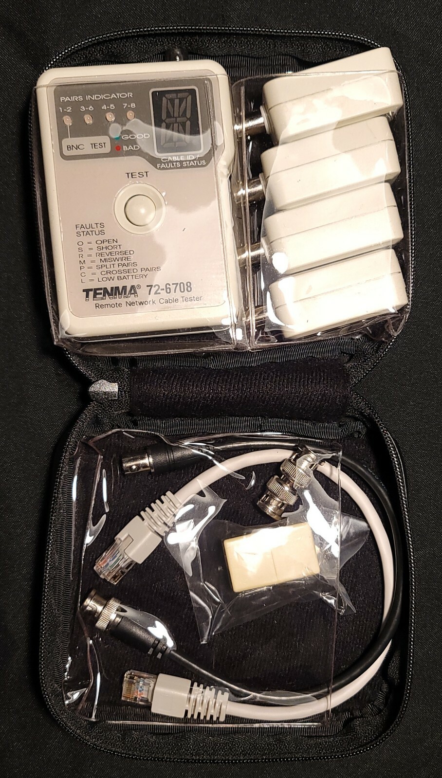 NE TEST REMOTE NETWORK CABLE TESTER