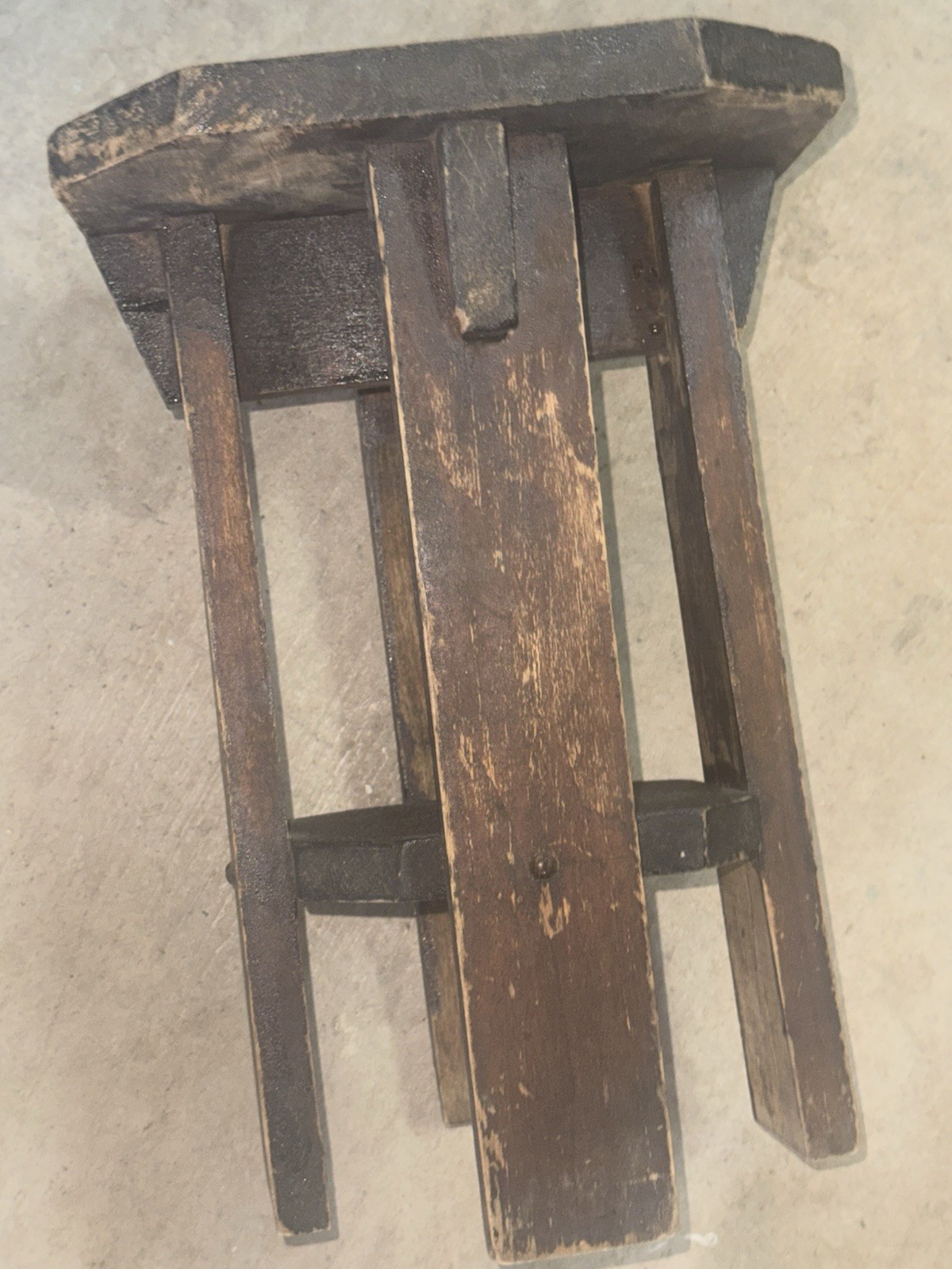 Vintage Antique wooden milking stool