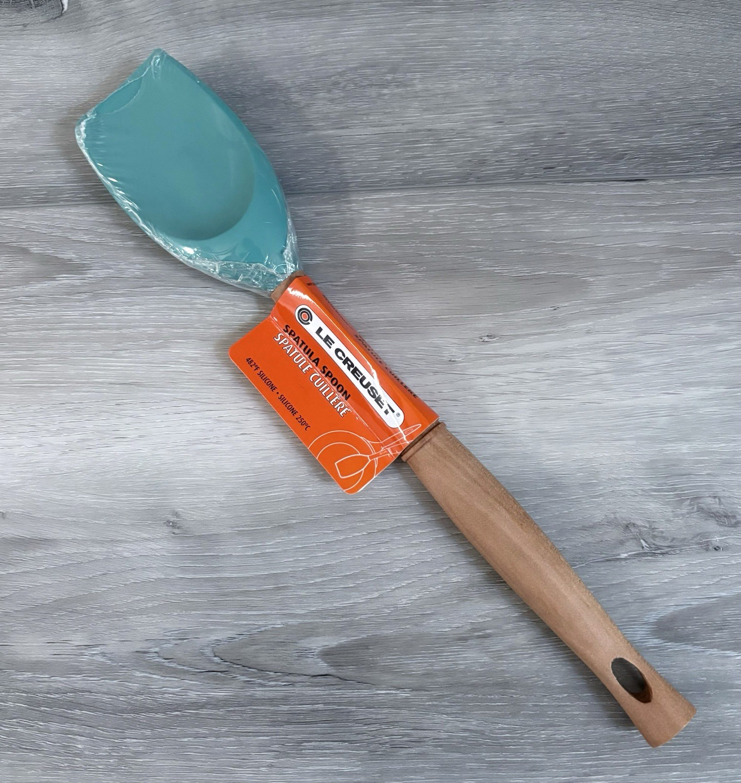 LE CREUSET Spatula SPOON Revolution TURQUOISE New with Tags