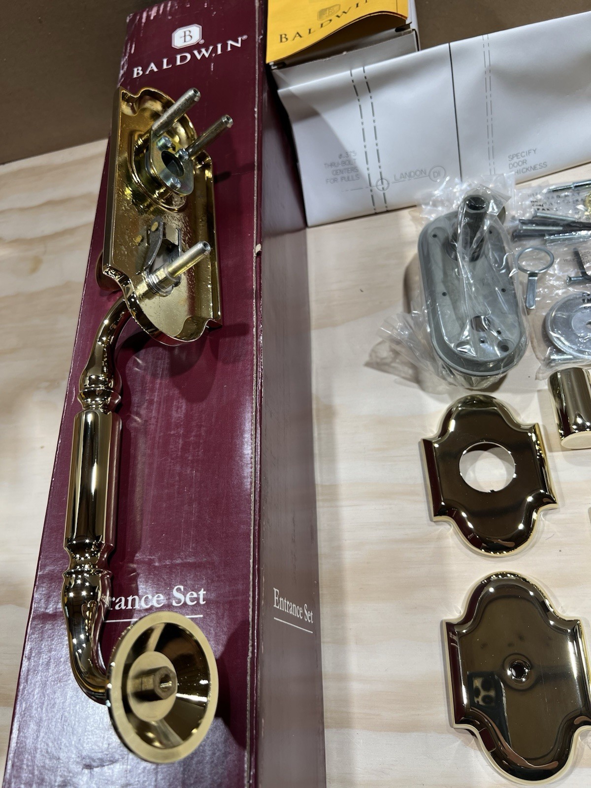 Baldwin 85365-003-2LFD Full Dummy Kit Ashton Series Left Lifetime Polished Brass