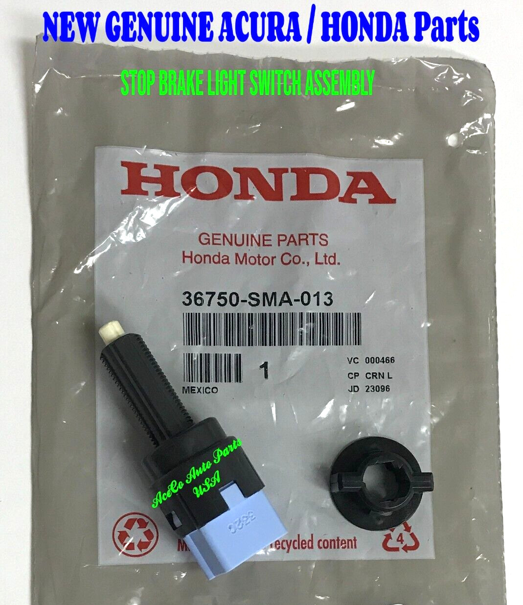Genuine ACURA RDX 07-16  ILX 13-16  TSX 04-14  ZDX 10-13 STOP BRAKE LIGHT SWITCH