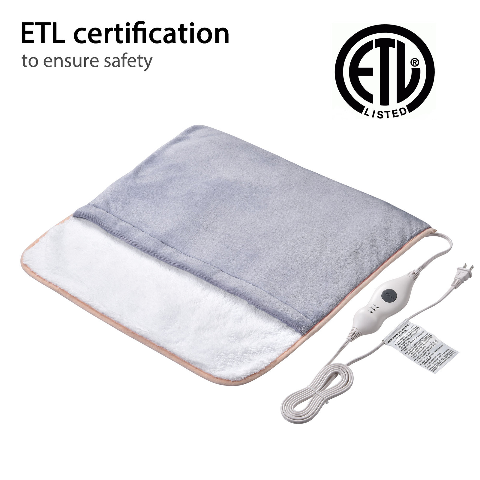 Heated Foot Warmer Winter Electric US Plug Feet Heating Pad Cushion Fast Heating