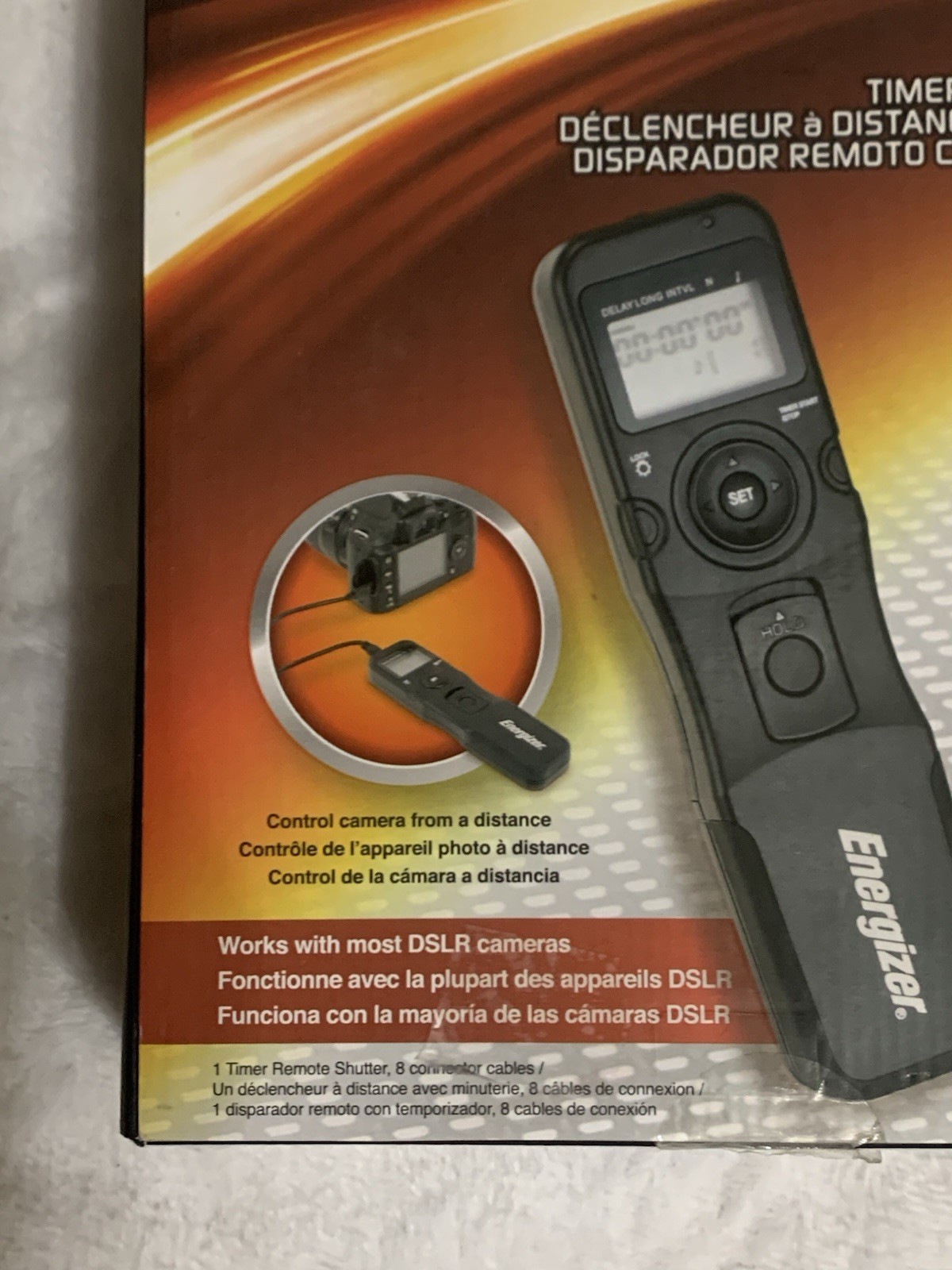 Energizer, Timer Remote Shutter, Works With Most DSLR Cameras, New