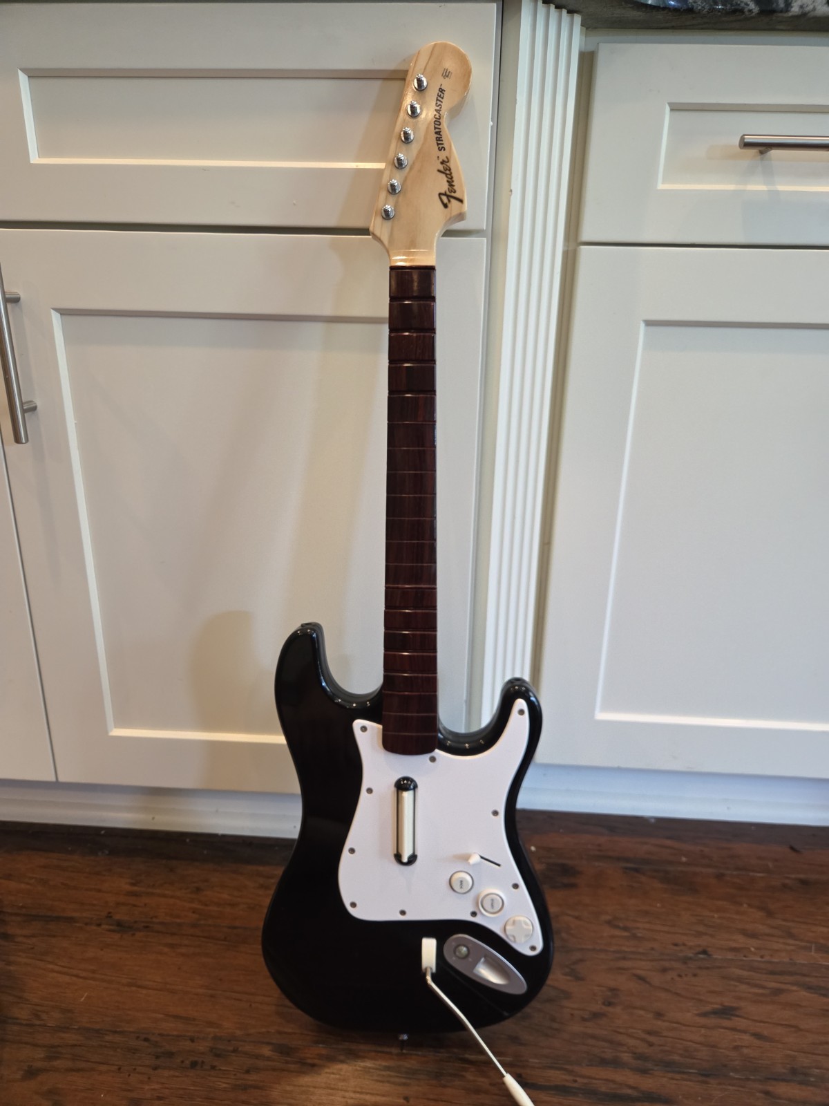 Harmonix Rock Band Fender Stratocaster Wireless Guitar Xbox 360 XBGTS2 Black
