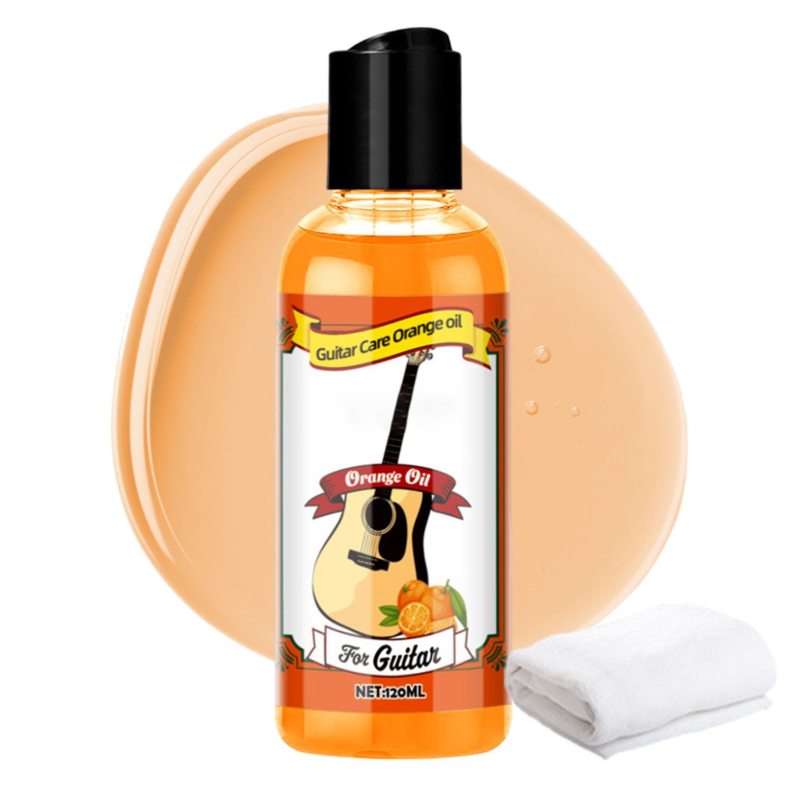 Guitar Care Oil Cleaner 120ml Multi-Purpose Guitar Fretboard Oil Polish Cleaner