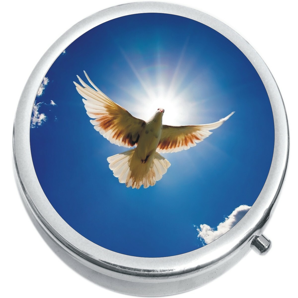 Dove Medicine Vitamin Compact Pill Box