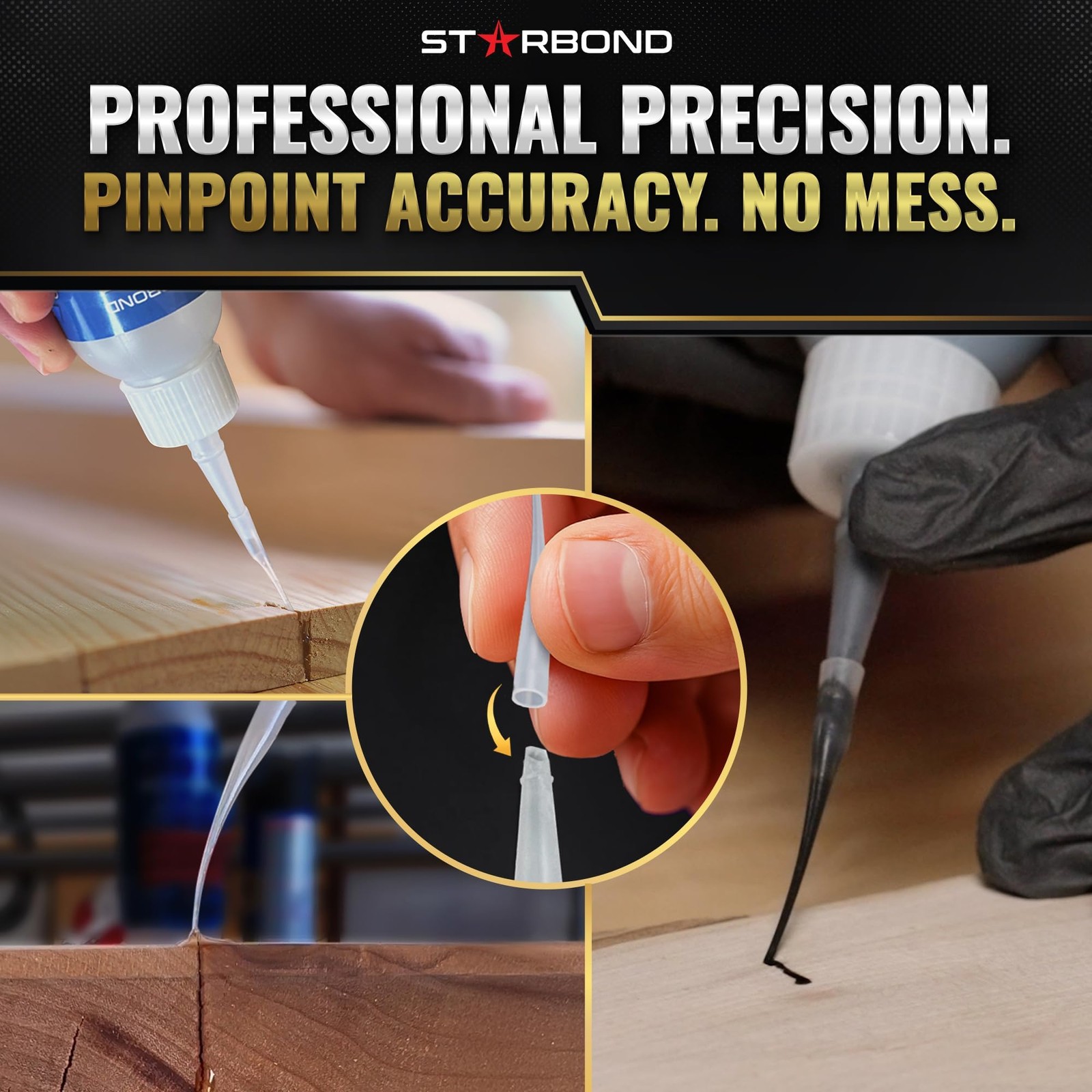 Starbond Super Fast Thin CA Glue Pro Kit - Precision Microtips, 2 oz
