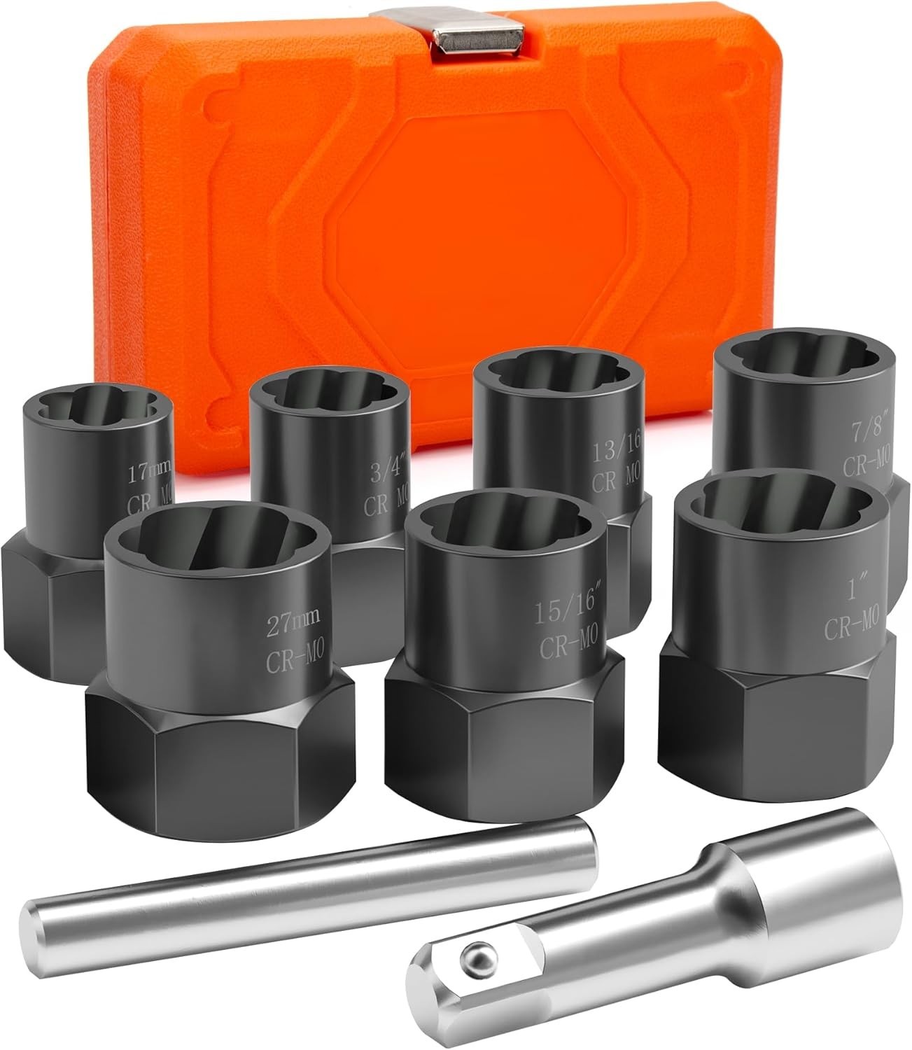 Impact Nut Bolt Extractor Tool Set Heavy Duty Bolt Nut Remover For Stripped Dama