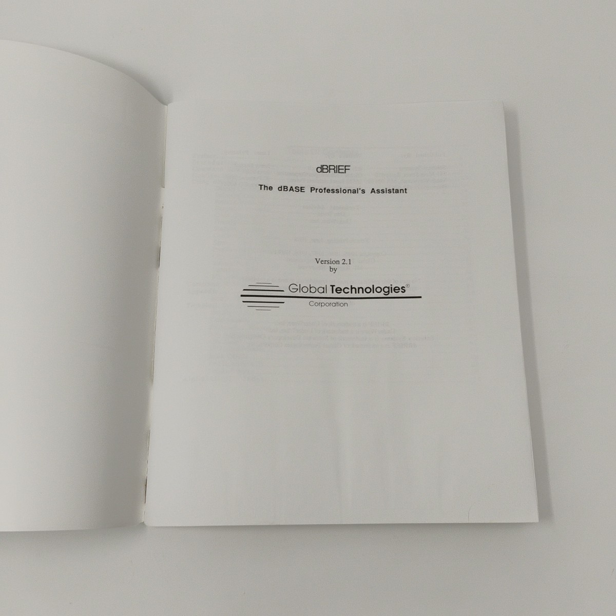 dBrief Version 2.12 Solution Systems IBM PC 5.25" Floppy Disk dBase Assistant