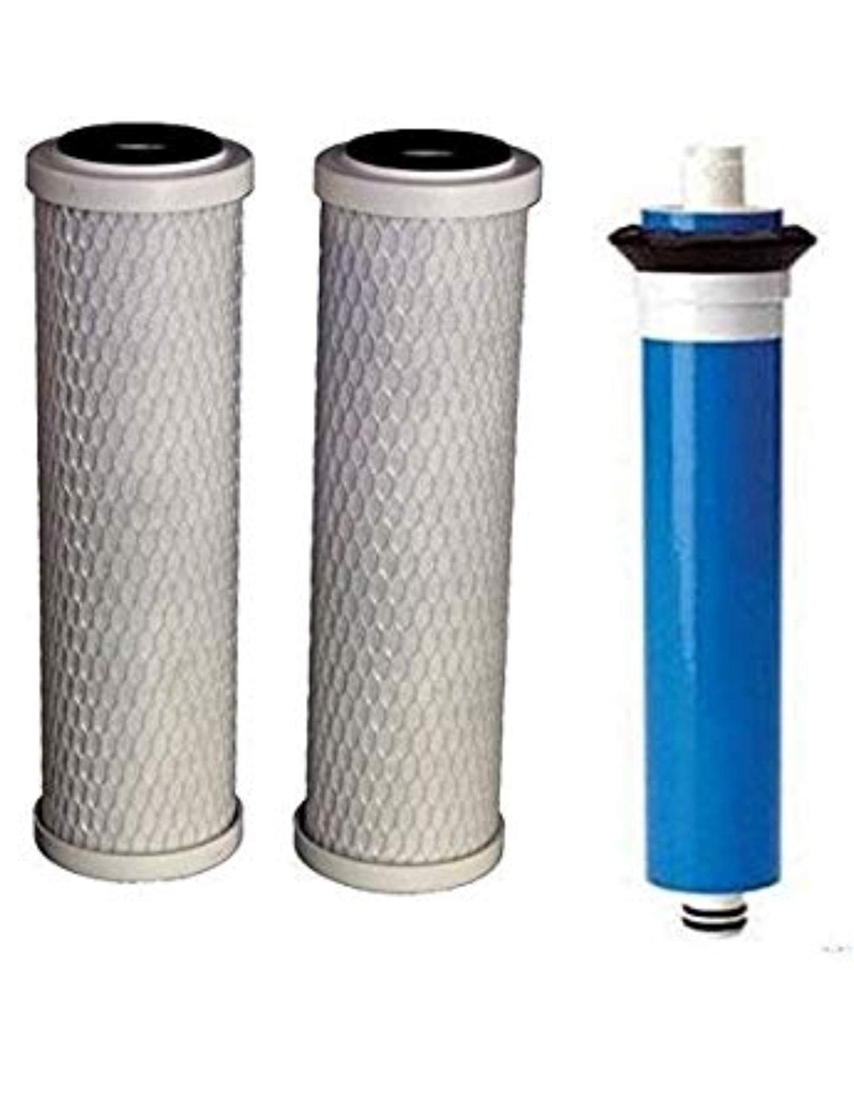 CFS RO Filter Kit for GE FX12P, FX12M, GXRM10RBL: 2 Carbon + Membrane | : Com...