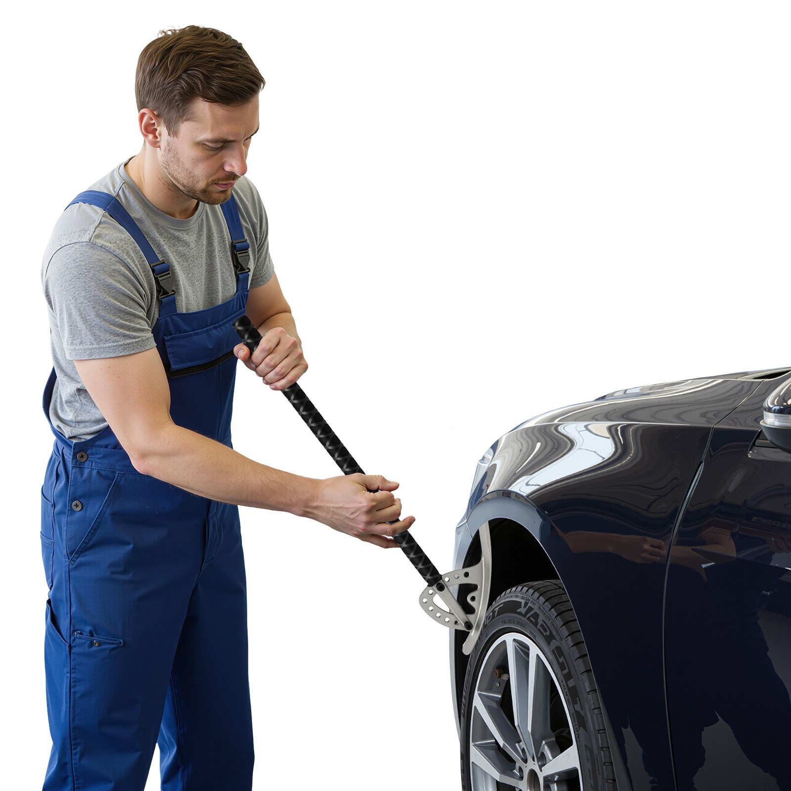 Car Fender Damage Repair Tools Auto Dent Removal Kit Angle Adjustable With Bag