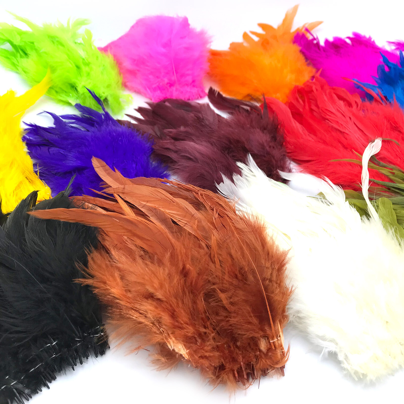 UV2 STRUNG SCHLAPPEN FEATHERS - Fly Tying Rooster Hackle Saltwater Spirit River
