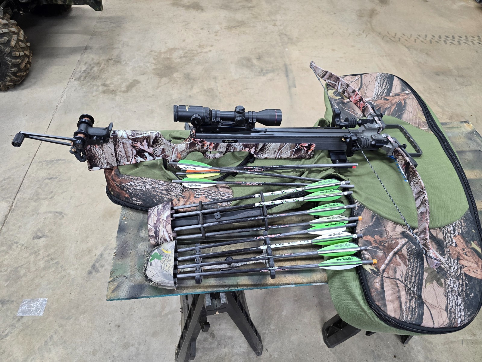 Excalibur Exomax crossbow and accessories