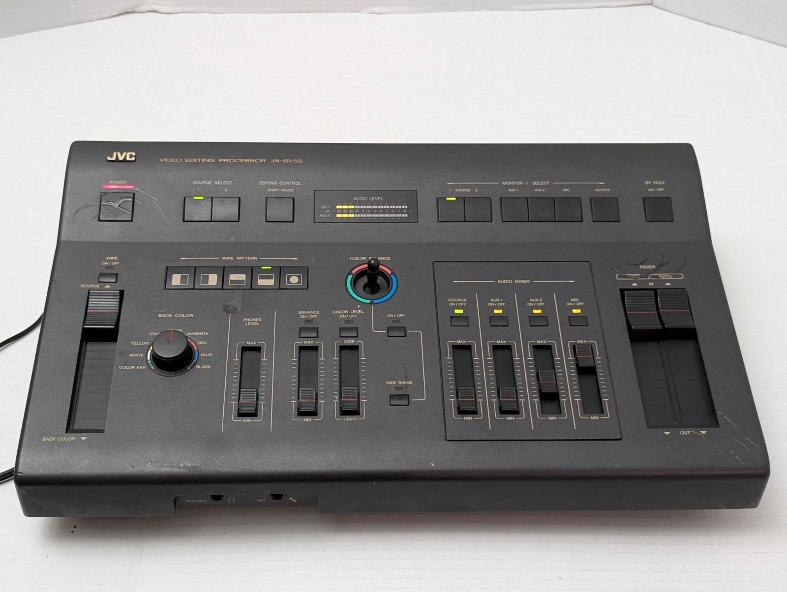 JVC JX-SV55 video editing Processor RCA Connectivity