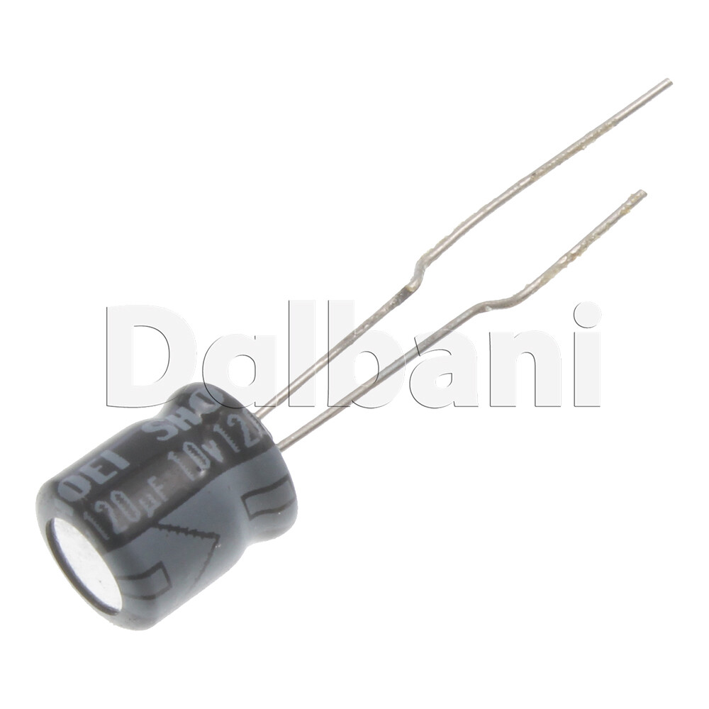 18-01-0008 Radial Capacitor 10V 120UF 105C 7X8mm