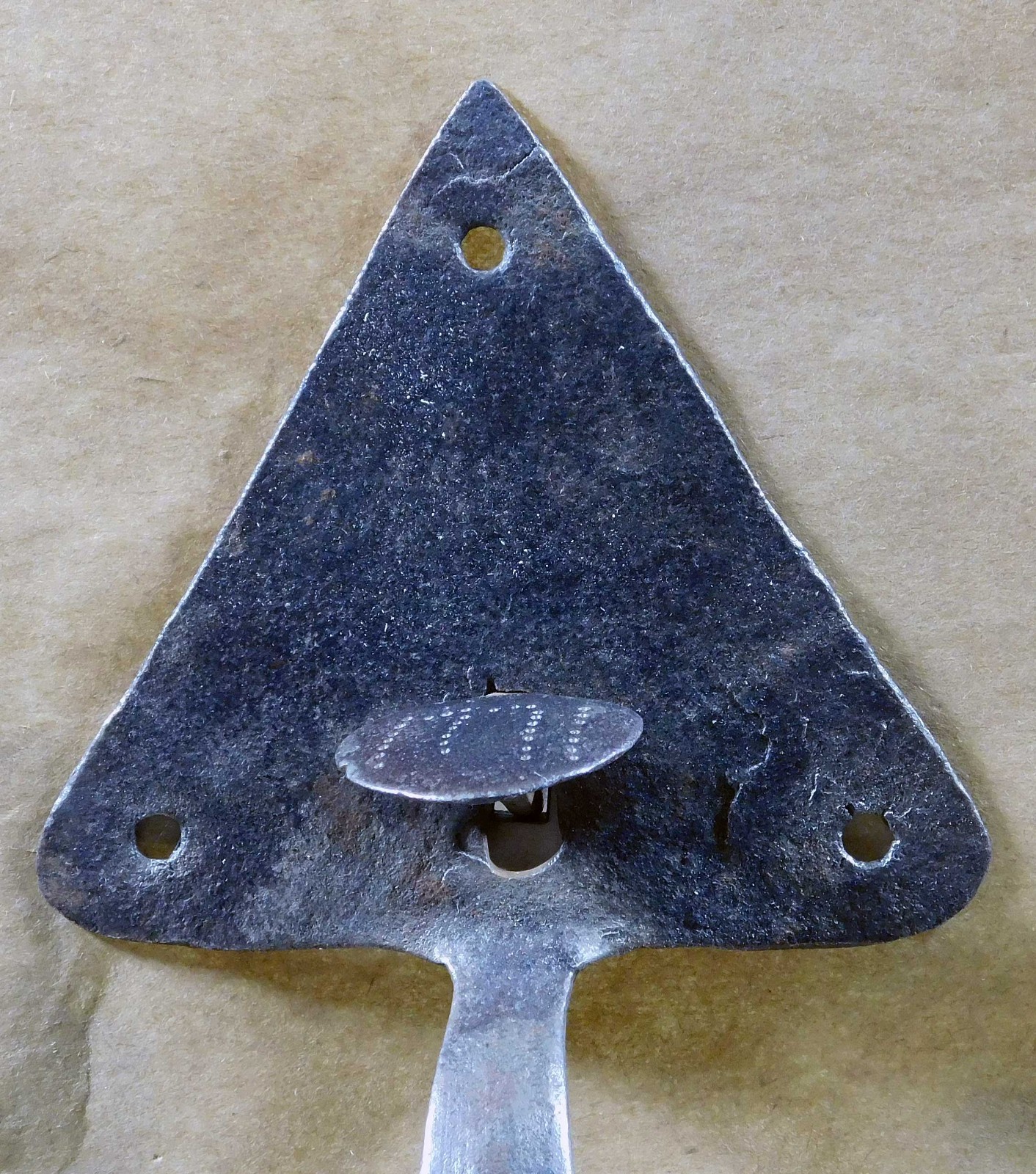 Period Wrought Iron Thumb Latch Dated 1771