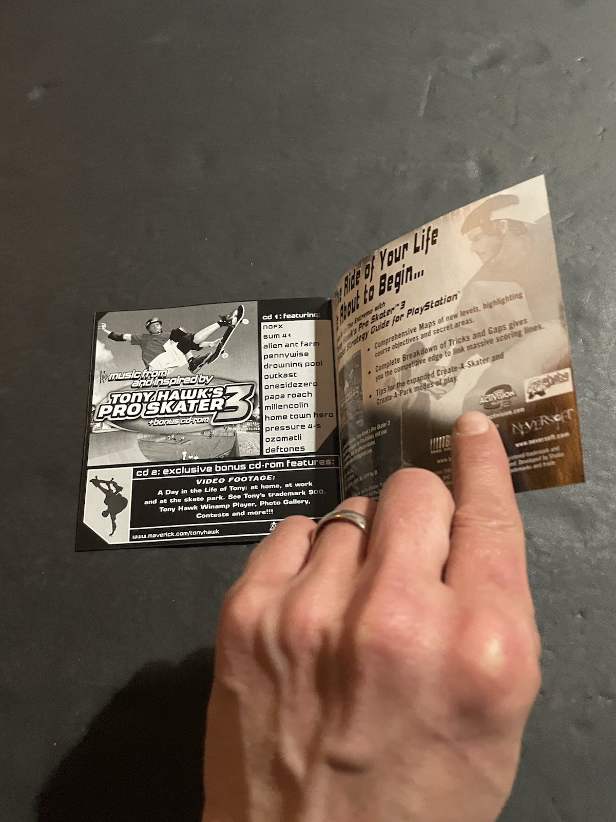 tony hawk 3 ps1 manual