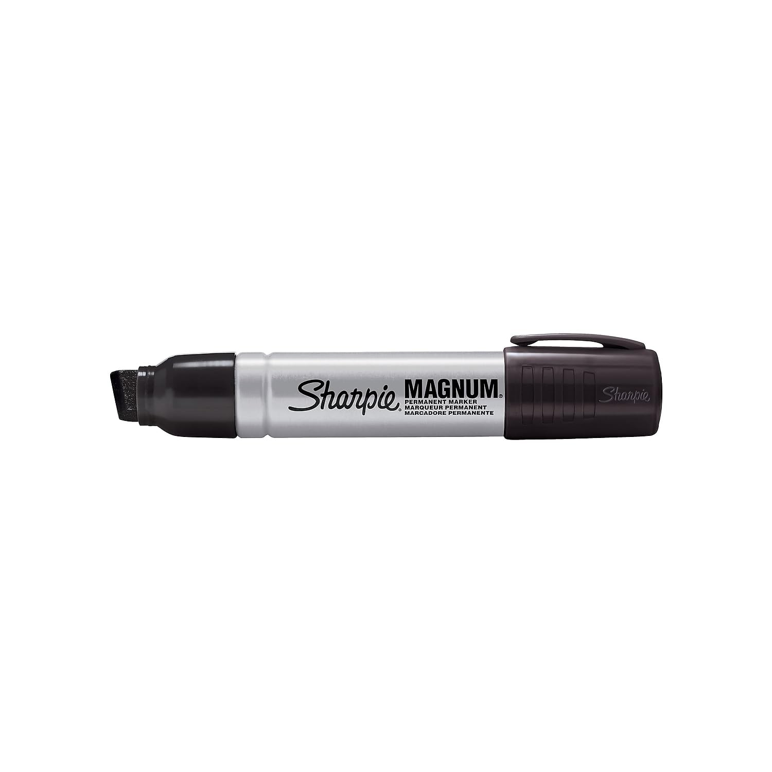 Sharpie Magnum Permanent Markers, Oversized Chisel Tip, Black, 12 Count -