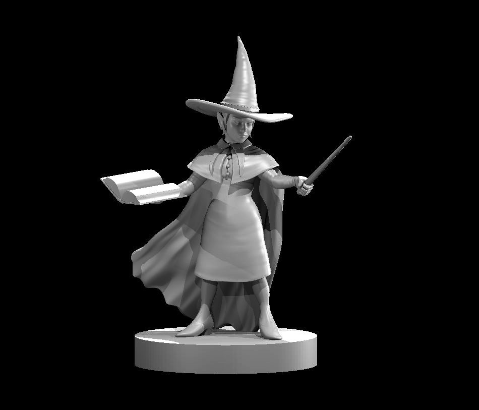 Gnome Female Illusionist Wizard Adventurer NPC 28mm Scale DND D&D Tabletop Mini