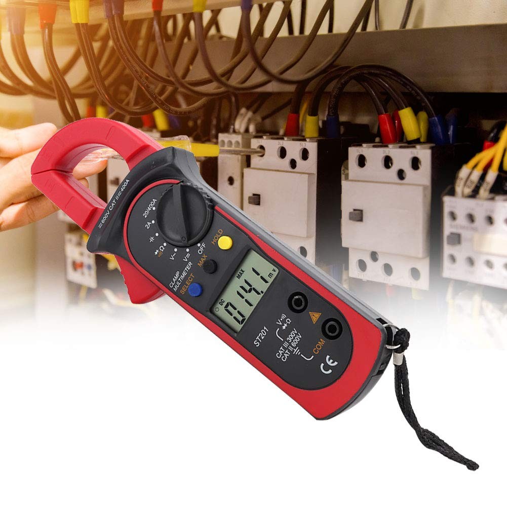 Oumefar Automatic Digital Clamp Meter Current Multimeter DC AC Blue,Red
