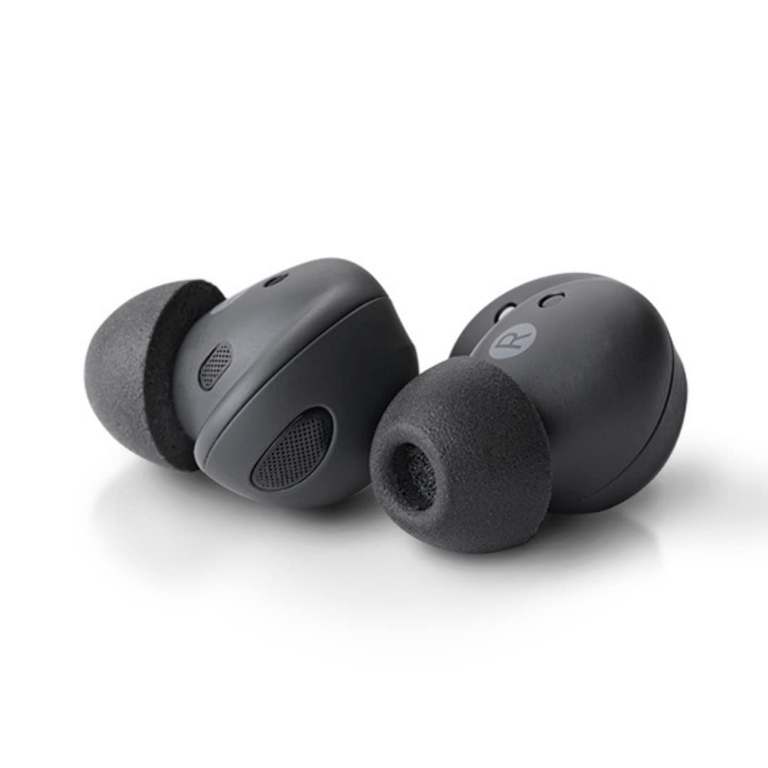 COMPLY Memory Foam Replacement Earbud Tips Large 3 Pairs Black Galaxy Buds2 Pro