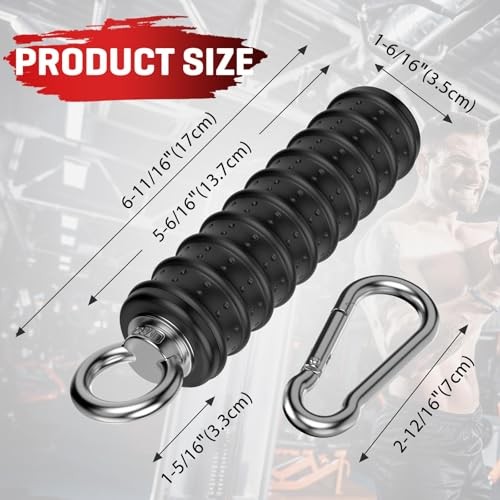 LAT Pulldown Bar Attachments for Pulley Cable Black-1pc( Single Handle)
