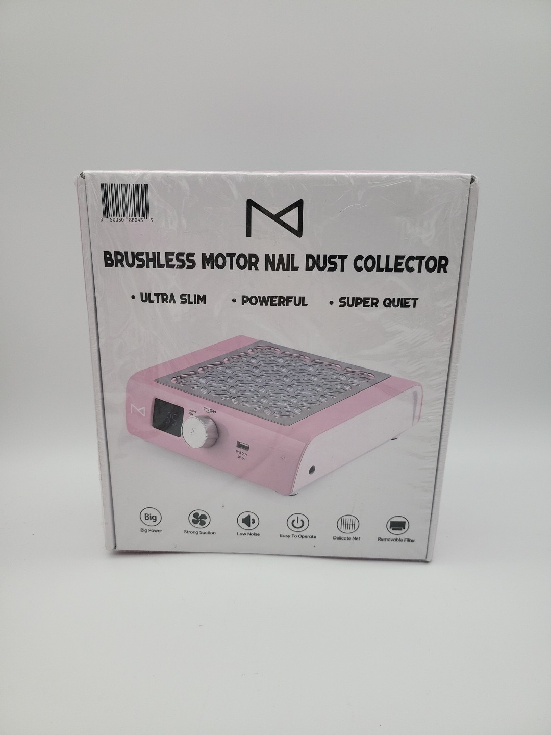 DustPro Cordless Rechargeable Nail Dust Collector | 45K RP Powerful Pink