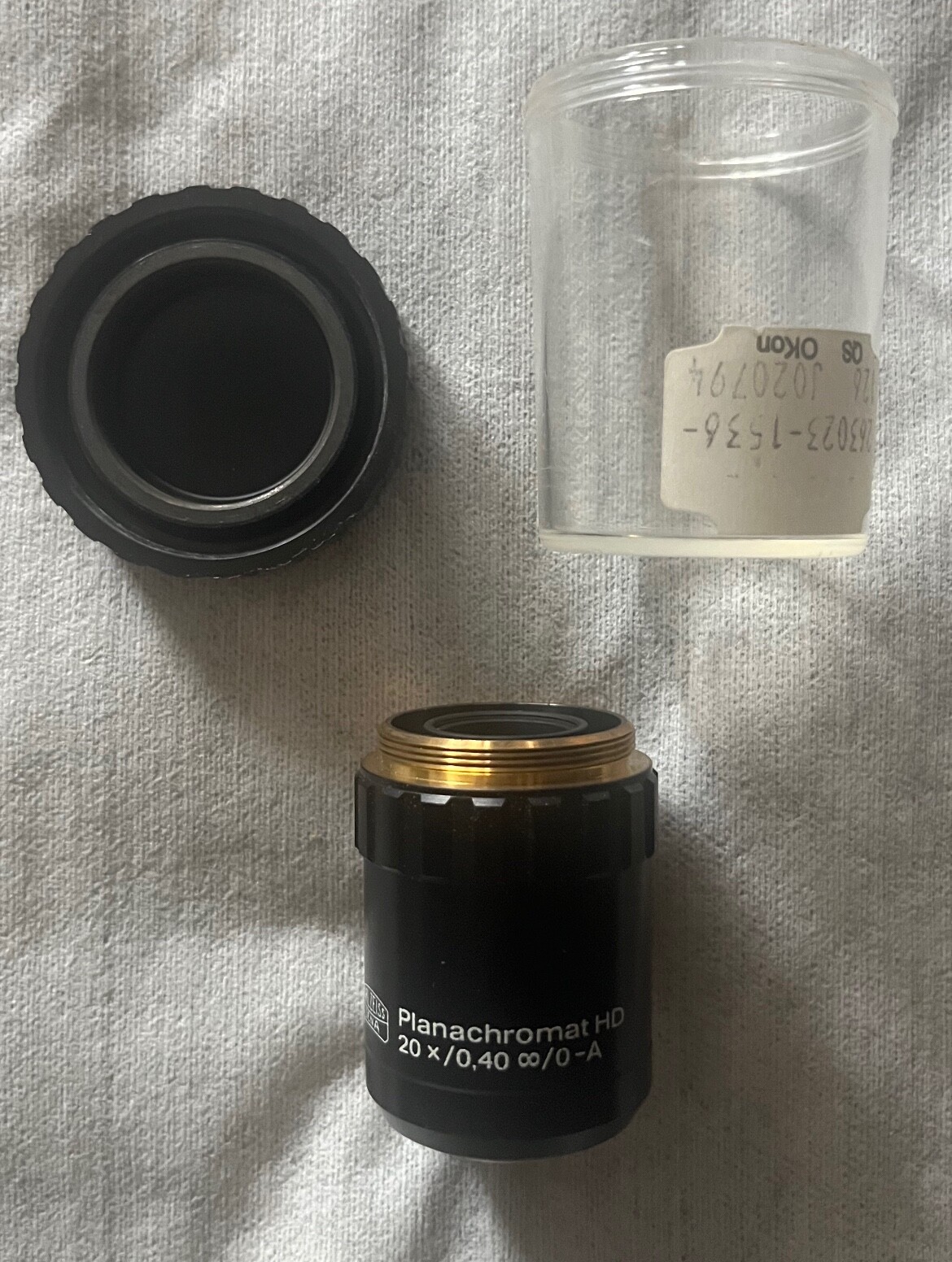 Microscope Objective Planachromat HD 20x/0.40 ♾️/O-A Carl Zeiss *GREAT SHAPE *
