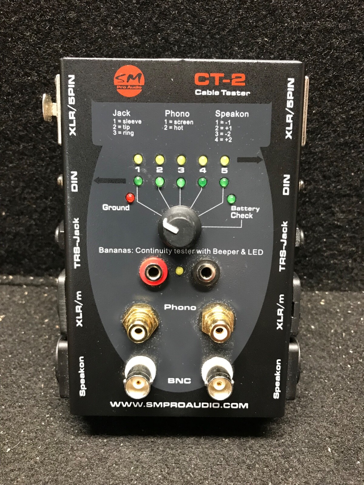 SM (DBX) PRO CT-2 CABLE TESTER / NEAR PERFECT CONDITION!