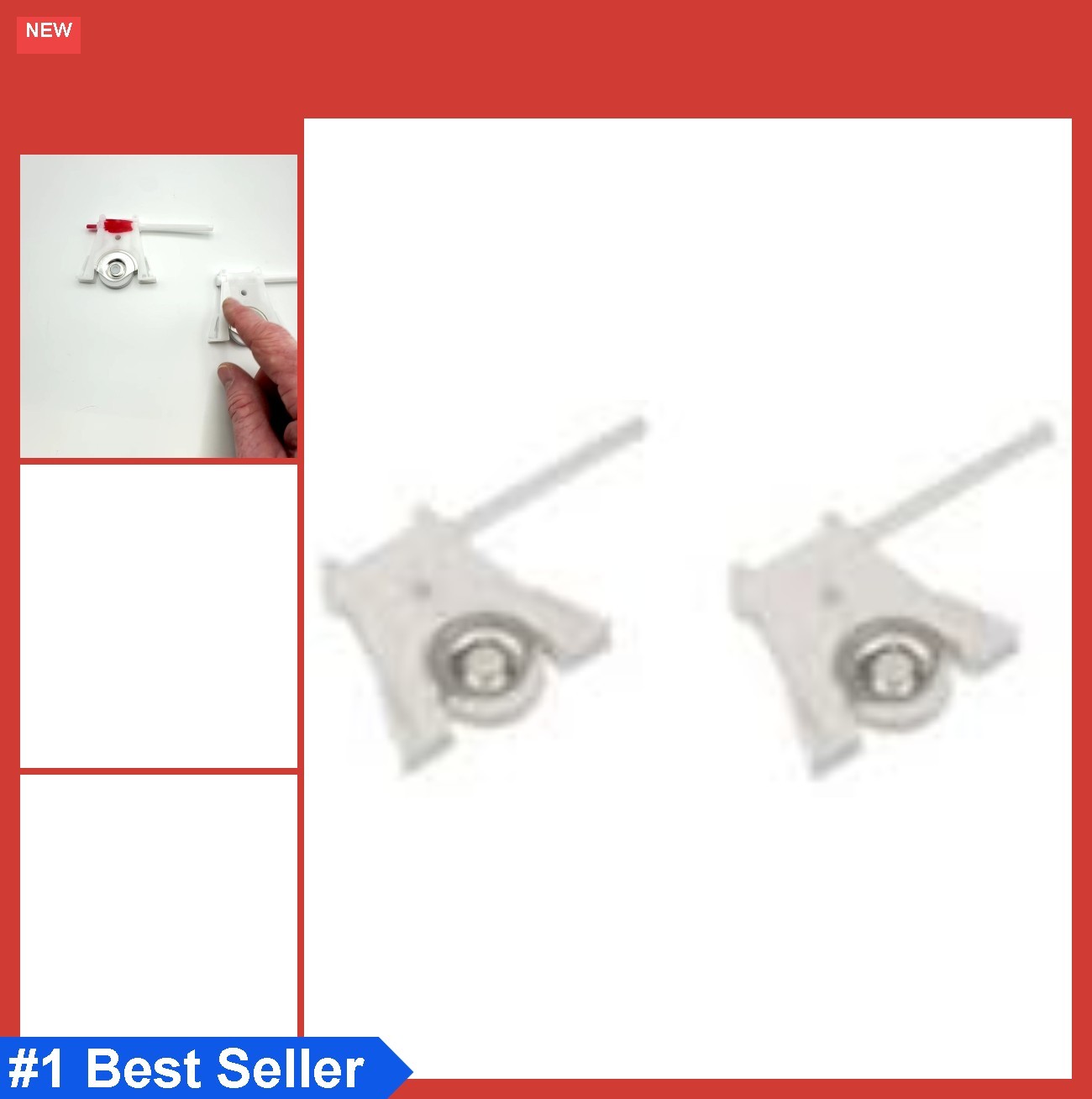 Screen Door Roller Assembly 1-1/4 Inch Nylon Wheels 2 Pack for Patio Gliding